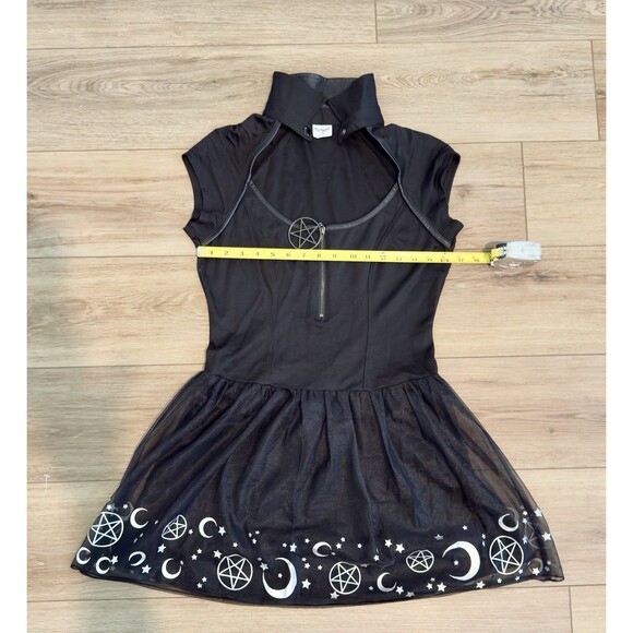 Spirit Women’s Black  Magic Witch Dress Sz  M Halloween/ Gothic Costume - Picture 6 of 9